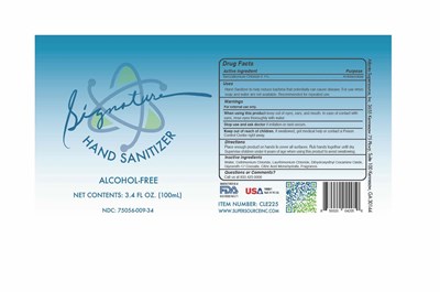 CLE225_3.4 Signature Hand Sanitizer Label_Page_1.jpg Item Label - CLE225 3.4 Signature Hand Sanitizer Label Page 1